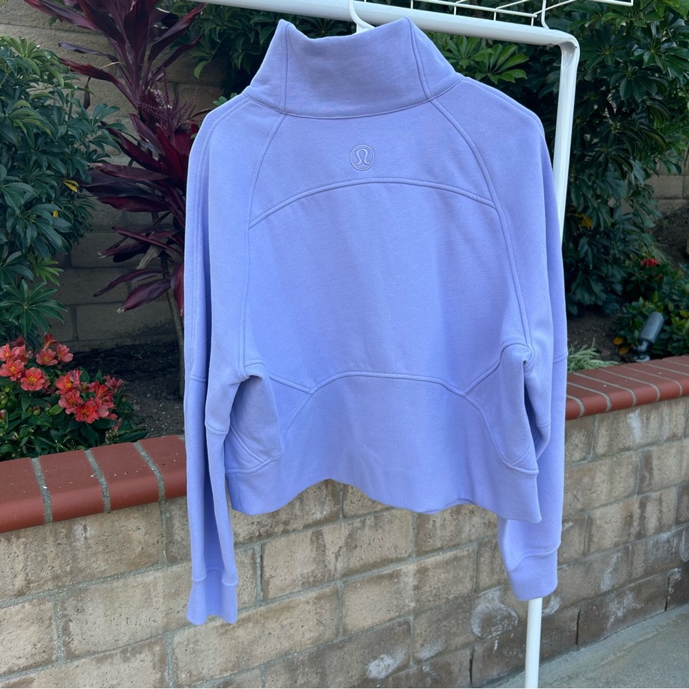 Like New Lululemon Periwinkle Scuba Size M/L - Picture 2 of 3